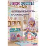 Minişler Anime 4 Parça Işıklı Toplu Köpek Kulübeli Yukina Anime Kızlı Oyuncak Figür Seti Vitrin