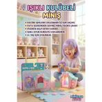 Minişler Anime 4 Parça Işıklı Toplu Köpek Kulübeli Yukina Anime Kızlı Oyuncak Figür Seti