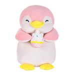 MINISO 33 cm Penguen Dolgu Hayvanlar Peluş Oyuncak, Kawaii Vücut Yastığı Penguen Sevimli Yumuşak Peluşlar Kırlent Bebek Büyük Peluş Oyuncaklar Noel için Hediye (Dondurma)
