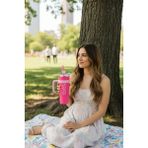 Miniso Barbie 1600 ml Çelik Suluk Pipetli ve Tutacaklı, Sıcak/Soğuk İçecekler İçin Uygun Malzeme - Pembe - 1,6 lt