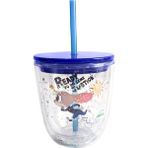 Miniso Disney Zootropolis Lisanslı Çift Cidarlı Plastik Şişe 435 ml