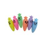 MINISO Eğlenceli Havuçlar 6'lı Fosforlu Kalem Seti Çok Renkli, 511210367
