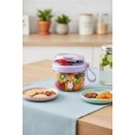 Miniso Lisanslı Cute Tavşan Desenli Çatal Bıçak Takımlı Saklama Kabı 650 ml Beslenme Çantası