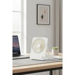 Miniso Makaron Serisi Katlanabilir Mini Fan Beyaz – Şarj Edilebilir Taşınabilir Fan 17,8 cm