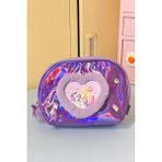 Miniso My Little Pony Lisanslı Kalp Şekilli Kozmetik Çantası - Mor