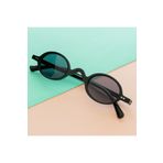 Miniso Retro Yuvarlak Çerçeve Siyah Güneş Gözlüğü