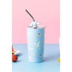 Miniso Sanrio Lisanslı Cinnamoroll Pipetli Çelik Matara (580ML)