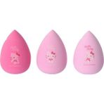 Miniso Sanrio Lisanslı Hello Kitty Makyaj Süngeri Seti - Yumuşak Poliüretan, 3 Farklı Pembe Ton