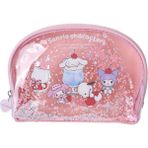 Miniso Sanrio Lisanslı Renkli Yaz Serisi Şeffaf Parıltılı Makyaj Çantası
