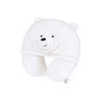 Miniso We Bare Bears Ice Bear 31 cm Şapkalı Boyun Yastığı
