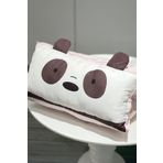Miniso We Bare Bears Lisanslı Katlanabilir Şekerleme Yastığı - Panda