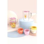 Miniso Winnie The Pooh Lisanslı 4 Bardaklı Plastik Sürahi Seti (1000ML)
