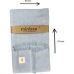 Minisse 4831M Unisex Mavi Müslin Battaniye