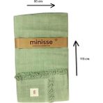 Minisse 4831Y Unisex Yeşil Müslin Battaniye