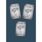 Minithingsart Game of Thrones 3 Lü Yeni yıl kartı yılbaşı kartı tebrik kartı Stark Hause kart