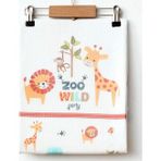 Minituffy Penye Zoo Desenli Battaniye 1008