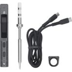 Miniware TS101 Akıllı Havya Sıcaklık Ayarlanabilir Mini Akıllı Elektrikli Havya Seti USB Tipi C 65W Dc9 24V - Siyah