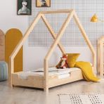 MiniWood Ahşap Yatak Montessori Karyola Doğal Çam 90X190 Modera - 90 x 190 cm