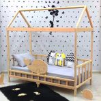 MiniWood Balina Montessori Yatak 90X190 Çocuk ve Bebek Karyola - 60 x 120 cm - Ahşap