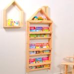 MiniWood Çocuk Odası Eğitici Montessori Mobilya Kitaplık Raf Duvar Rafı