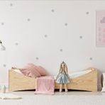 MiniWood Happy Montessori Yatak Çocuk Karyola Genç Odası Yatak Çam