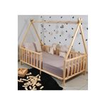 MiniWood Markaawm Montessori Doğal Bebek Ve Çocuk Karyolası Ahşap Yatak