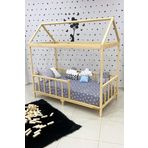 MiniWood Markaawm Montessori Yatak Çatılı Karyola Doğal Çam Eda