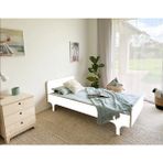 MiniWood Markaawm Safran Beyaz Karyola Çocuk Genç Odası Yatak Bebek Yatak - 100 x 200 cm