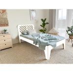 MiniWood Markaawm Sedef Bebek ve Çocuk Karyolası Beyaz Mdf Yatak - 100 x 200 cm