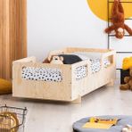 MiniWood Mocha Montessori Çocuk Karyolası Bebek Yatağı Karyola - 90 x 190 cm - Ahşap