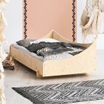 MiniWood Montessori Karyola 90x190 Vega Çocuk Yatak Doğal Çam