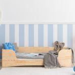 MiniWood Montessori Karyola Ahşap Çam Yatak Çocuk Beşik - 90 x 190 cm
