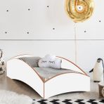 MiniWood Montessori Karyola Rosa Mdf Yatak - 90 x 190 cm - Beyaz