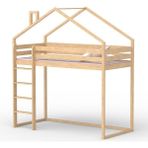 MiniWood Montessori Oyun Evi 90X190 Ranza Haliç - Ahşap - 90 x 190 cm