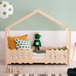 MiniWood Montessori Yatak Çocuk Karyola Bebek Beşik Triangle - 90 x 190 cm - Ahşap