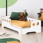 MiniWood Montessori Yatak Çocuk Yatak Mdf Karyola - 90 x 200 cm - Beyaz
