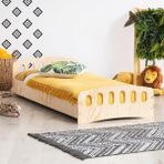 MiniWood Montessori Yatak Daybed Karyola Doğal Çam - 90 x 190 cm - Ahşap