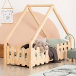 MiniWood Montessori Yatak Doğal Çam Çocuk ve Bebek Karyolası Tale - 90 x 190 cm - Ahşap