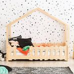 MiniWood Montessori Yatak Masif Çocuk Karyola Bebek Beşik Vegas Çam