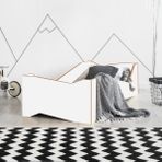 MiniWood Montessori Yatak Mdf Karyola Dolce - 90 x 190 cm - Beyaz