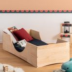 MiniWood Rustik Montessori Yatak Ahşap Çocuk Yatak Karyola - 90 x 190 cm