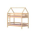 MiniWood Simge Ahşap 90x190 Çocuk Odası Ranza Çam