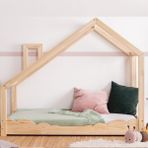 MiniWood Tac Mahal Montessori Yatak Çatılı Yatak Çocuk Karyola - 90 x 190 cm - Ahşap