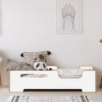 MiniWood World Montessori Yatak Mdf Çocuk ve Bebek Karyola - 100 x 200 cm - Beyaz