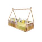 MiniWood Yere Sıfır Montessori Yatak Doğal Ahşap Çocuk Ve Bebek Karyola