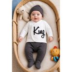 Miniworld Erkek Bebek Gri King 3'lü Hastane Çıkışı