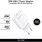 Minix MX-C25W 25 W USB-C Adaptör Beyaz Şarj Aleti