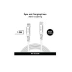 MINIX USB-C TO LIGHTNING 1.5 METRE BEYAZ KABLO