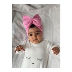 Minizade Bebek Çift Kat Fiyonklu Bebek Bone