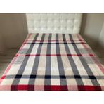 Mink Lacasa Lüks Vizon Battal Boy 1084 Kırmızı Battaniye Hem Battaniye Hem Yatak Örtüsü - 200 x 240 cm - Bej - Kırmızı